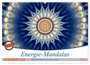 Energie-Mandalas in blau (Wandkalender 2024 DIN A2 quer), CALVENDO Monatskalender