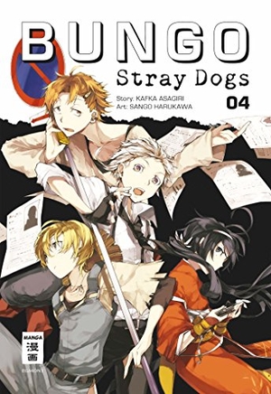 Asagiri, Kafka / Sango Harukawa. Bungo Stray Dogs 04. Egmont Manga, 2018.