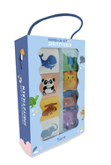 Pappbuch-Set mit Spritztieren - Tiere