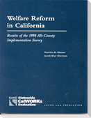 Welfare Reform in California