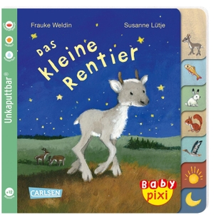 Lütje, Susanne. Baby Pixi (unkaputtbar) 122: Das kleine Rentier - Ein Baby-Buch mit farbigem Register ab 1 Jahr. Carlsen Verlag GmbH, 2023.