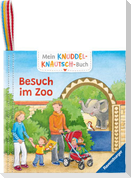 Mein Knuddel-Knautsch-Buch: Besuch im Zoo; weiches Stoffbuch, waschbares Badebuch, Babyspielzeug ab 6 Monate