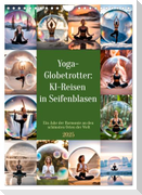 Yoga-Globetrotter: KI-Reisen in Seifenblasen. Ein Jahr der Harmonie an den schönsten Orten der Welt (Wandkalender 2025 DIN A4 hoch), CALVENDO Monatskalender