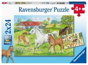 Auf dem Pferdehof - Puzzle mit 2x24 Teilen. Ravensburger Spieleverlag, 2019.