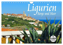 Ligurien - Berge und Meer (Wandkalender 2025 DIN A4 quer), CALVENDO Monatskalender