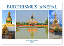 BUDDHISMUS in NEPAL (Wandkalender 2025 DIN A2 quer), CALVENDO Monatskalender