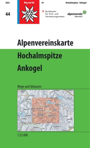 Alpenverein, Österreichischer. Alpenvereinskarte - Hochalmspitze, Ankogel. GeoCenter Touristik, 2026.