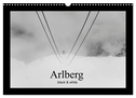 Arlberg black and white (Wandkalender 2025 DIN A3 quer), CALVENDO Monatskalender