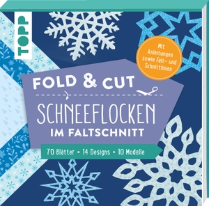 Frechverlag. Fold & cut: Schneeflocken im Faltschnitt. Mit Anleitungen sowie Falt- und Schnittlinien - Block mit Faltblätter inkl. aufgedruckter Schnittlinien plus Anleitung. 70 Blätter - 14 Designs - 10 Modelle. frechverlag GmbH, 2022.