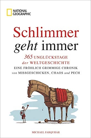 Farquhar, Michael. Schlimmer geht immer - 365 Unglückstage der Weltgeschichte.  Eine fröhlich grimmige Chronik von Missgeschicken, Chaos und Pech. NG Buchverlag GmbH, 2019.