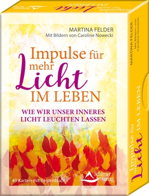 Felder, Martina / Caroline Nowecki. Impulse für mehr Licht im Leben - wie wir unser Licht leuchten lassen - - 49 Karten mit Begleitbuch. Schirner Verlag, 2020.