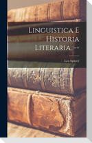 Linguistica E Historia Literaria. --