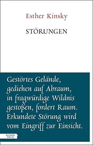 Kinsky, Esther. Störungen. Residenz Verlag, 2023.