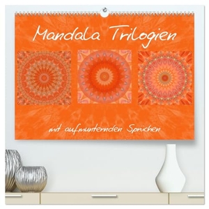 Bässler, Christine. Mandala Trilogien (hochwertiger Premium Wandkalender 2025 DIN A2 quer), Kunstdruck in Hochglanz - Farbharmonische Mandala Collagen. Calvendo, 2024.