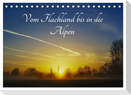Vom Flachland bis in die Alpen (Tischkalender 2025 DIN A5 quer), CALVENDO Monatskalender