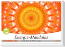 Energie - Mandalas in orange (Wandkalender 2024 DIN A4 quer), CALVENDO Monatskalender