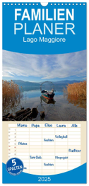 Familienplaner 2025 - Lago Maggiore mit 5 Spalten (Wandkalender, 21 x 45 cm) CALVENDO