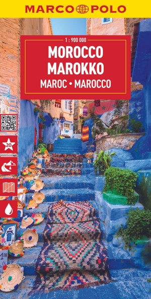 MARCO POLO Reisekarte Marokko 1:900.000. Mairdumont, 2023.