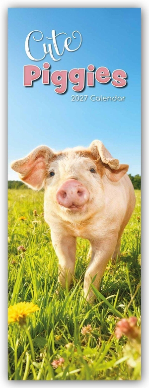 Gifted Stationery Co. Ltd. Cute Piggies - Süße kleine Schweinchen - Slimline-Kalender 2027 - Original Gifted Stationery Kalender - Slimline [Mehrsprachig] [Kalender]. Browntrout Verlags GmbH, 2026.