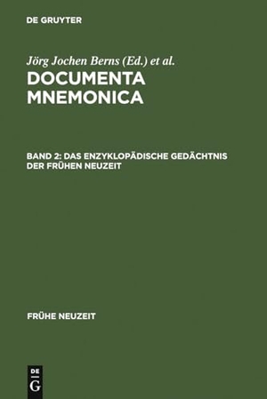 Berns, Jörg Jochen (Hrsg.). Das enzyklopädische Gedächtnis der Frühen Neuzeit - Enzyklopädie- und Lexikonartikel zur Mnemonik. De Gruyter, 1998.