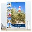 Borkum Strandspaziergang (hochwertiger Premium Wandkalender 2025 DIN A2 hoch), Kunstdruck in Hochglanz