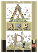 ABC. Ein Alphabet in Bildern. (Wandkalender 2025 DIN A2 hoch), CALVENDO Monatskalender