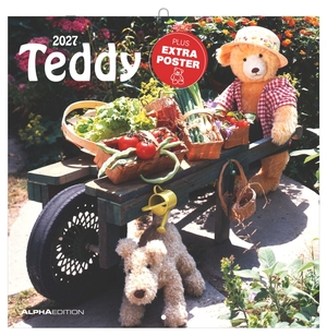 Neumann Verlage GmbH & Co KG (Hrsg.). Teddy 2027 - Wandkalender 30x30 cm (30x60 cm geöffnet) mit Notizkalendarium, 12 Teddy-Motiven und Extra Poster. Neumann Verlage GmbH & Co, 2026.