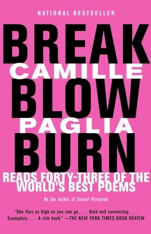 Paglia, Camille. Break, Blow, Burn - Camille Paglia Reads Forty-three of the World's Best Poems. Random House, 2006.