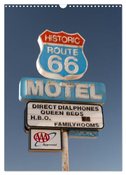 Historic Route 66 Motel (Wall Calendar 2024 DIN A3 portrait), CALVENDO 12 Month Wall Calendar