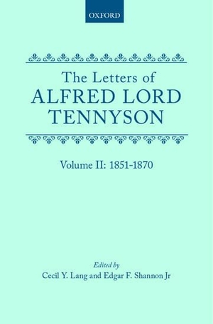 Lang. TENNYSON - LETTERS VOL 2 1851-70 TLS C. Oxford University Press, 2019.