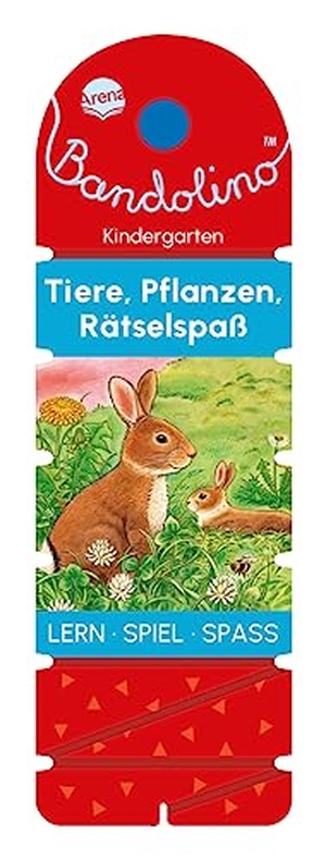 Barnhusen, Friederike. Bandolino. Tiere, Pflanzen, Rätselspaß - Lernspiel mit Lösungskontrolle für Kinder ab 4 Jahren. Arena Verlag GmbH, 2023.