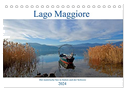 Lago Maggiore - Der malerische See in Italien und der Schweiz (Tischkalender 2024 DIN A5 quer), CALVENDO Monatskalender