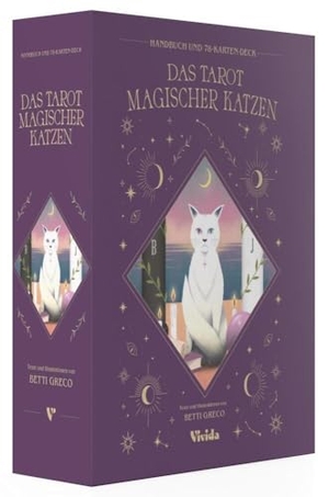 Greco, Betti. Das Tarot magischer Katzen (VIVIDA) - Einblicke in Vergangenheit, Gegenwart und Zukunft gewinnen; Set mit Buch und 78 Karten. White Star Verlag, 2024.