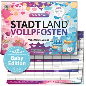 Görz, Denis / Ricardo Barreto. DENKRIESEN - STADT LAND VOLLPFOSTEN® - BABY EDITION - "Volle Windel voraus." - A4 - Volle Windel voraus.. D&R DENKRIESEN GmbH, 2024.
