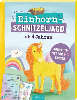 Lang, Hannah. Einhorn-Schnitzeljagd ab 4 Jahren - Komplettset für 2-12 Kinder. Ars Edition GmbH, 2023.