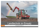 Landtechnik im Einsatz (Wandkalender 2025 DIN A4 quer), CALVENDO Monatskalender