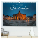 City Lights Saarbrücken (hochwertiger Premium Wandkalender 2024 DIN A2 quer), Kunstdruck in Hochglanz
