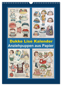 Dukke Lise Kalender - Anziehpuppen aus Papier (Wandkalender 2025 DIN A3 hoch), CALVENDO Monatskalender