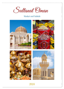 Sultanat Oman - Maskat und Salalah (Wandkalender 2024 DIN A2 hoch), CALVENDO Monatskalender