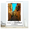 Dorfleben auf Sizilien (hochwertiger Premium Wandkalender 2025 DIN A2 hoch), Kunstdruck in Hochglanz