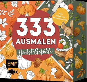 Edition Michael Fischer (Hrsg.). 333 Ausmalen - Herbst-Gefühle - Cozy Motive kolorieren: Blätter, Pilze, gemütliche Szenen | Alle Bilder zum Heraustrennen | Mit Farbschnitt. Edition Michael Fischer, 2026.