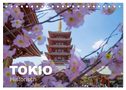 Tokio Kalender mit historischen Tempeln und Schreinen (Tischkalender 2024 DIN A5 quer), CALVENDO Monatskalender
