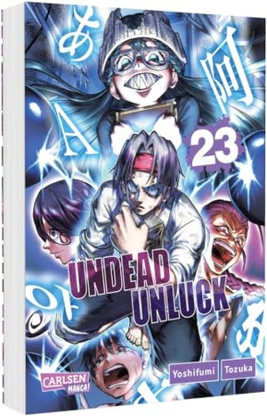 Tozuka, Yoshifumi. Undead Unluck 23 - Actiongeladene Love-Comedy mit einem ungleichen Duo und grandiosen Zeichnungen. Carlsen Verlag GmbH, 2026.