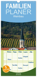Familienplaner 2025 - Strukturen im Weinbau mit 5 Spalten (Wandkalender, 21 x 45 cm) CALVENDO