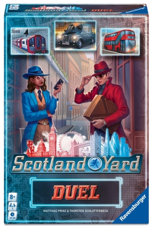 Prinz, Matthias / Thorsten Schlotterbeck. Scotland Yard Duel - Gesellschaftsspiel & Brettspiel ab 8 Jahre. Ravensburger Spieleverlag, 2026.