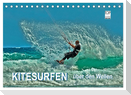 Kitesurfen - über den Wellen (Tischkalender 2024 DIN A5 quer), CALVENDO Monatskalender