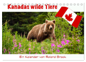 Kanadas Wilde Tiere (Tischkalender 2024 DIN A5 quer), CALVENDO Monatskalender