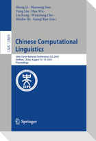 Chinese Computational  Linguistics