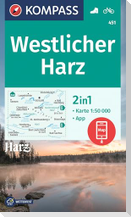 KOMPASS Wanderkarte 451 Westlicher Harz 1:50.000