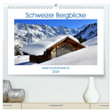Schweizer Bergblicke (hochwertiger Premium Wandkalender 2024 DIN A2 quer), Kunstdruck in Hochglanz